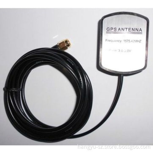 GPS Active Antenna, 28dBi LNA Gain, with RHCP Polarization and Magnetic or Adhesive Mounting